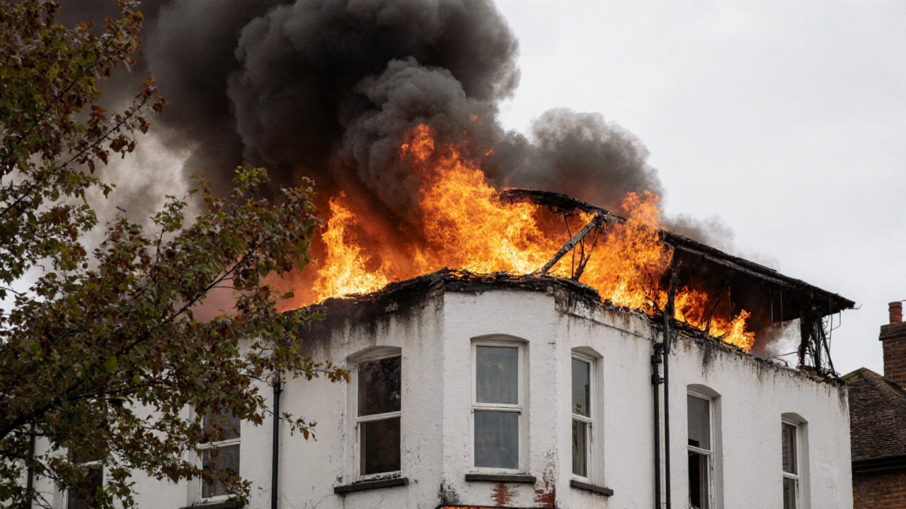 Beckenham fire forces road closures, 70 firefighters battle roof blaze